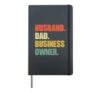Husband. Dad. Business Owner. CEO Entrepreneur Father's Day Hardcover Journal, Black