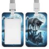 Husky Puppy ID Badge Holder with Breakaway Lanyard Card Holder
