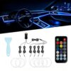 HUSNCKZ Interior Car LED Strip Lights for Suzuki Invicto 2023–2025, 6 in 1 Ambient Lighting Kit with Music Sync and Adjustable Brightness, Car Lighting Decorations