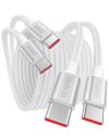Huukein 240W USB C to USB C Cable 10ft, 2Pack Long USBC Cable Fast Charging