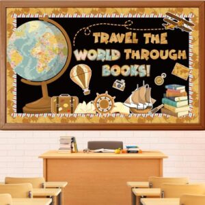 Huzobooby Travel Bulletin Board Decorations, Reading Around the World