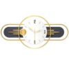 HXFOOAA Wall Clock Home Restaurant Hanging Art Silent Watch