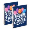HXshaoye college notebook Happy Easter Egg Navy Blue 2 pack