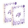 HXshaoye composition notebook Coastal Beach Summer Purple Ocean 2 pack
