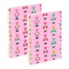 HXshaoye composition notebook Nutcracker Soldiers Pink 2 pack