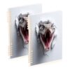 HXshaoye journal notebook Scary Animal vipers 3d Wall Art 2 pack
