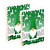 HXshaoye ruled notebook Cute Gnome Green Buffalo Plaid 2 pack