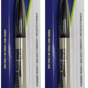 Hy-Ko Products 40622 Permanent Chisel Tip Sign Marker Standard Black, 1 Piece (Pack of 2)