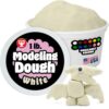 Hygloss Play Modeling Dough for Kids – Safe & Non-Toxic Sensory Dough for Arts and Crafts – 1 lb Tub – Play Clay for Toddler Activities, Preschool Classroom Must-Haves – White Color, Unscented