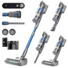 i-Clyner Cordless Vacuum Cleaner, 50KPa 60Mins Self-Standing Stick Vacuum Cordless with Anti-Tangle Brush,Touch Screen,Lightweight & Portable,Vacuum Cleaners for Home,Pet Hair,Carpet, Hard Floor Blue