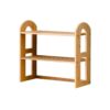 iA5cR2sH Book Organizer Multipurpose Desk Bamboo Bookshelf Display Shelf