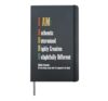 I Am ADHD Authentic Determined Highly Creative Different Hardcover Journal, Black