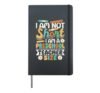 I Am Not Short I Am Preschool Teacher Size Hardcover Journal, Black