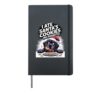 I Ate Santas Cookies XMAS Puppy Funny Christmas Newfoundland Hardcover Journal, Black