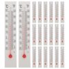 ibasenice 50pcs Science Thermometers Dual Scale Thermometers Student School