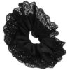 ibasenice Double Layer Lace Hair Scrunchies and Women, Elastic Ponytail Holder with Delicate Polyester Lace Design, Versatile for Bracelets and Occasions, Chic and Comfortable Hair