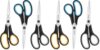 iBayam 8.5" Heavy Duty Black Scissors for Office School Classroom Home Use (Pack of 2)