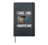 I Came I Saw I Dumpster Dove Trash Picking Humor Hardcover Journal, Black