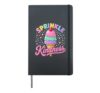 Ice Cream Sprinkle Kindness Funny Ice Cream Lover Girls Boys Hardcover Journal, Black
