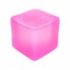 Ice Cube Fidget Cube Squeeze Toy, 1.97" Soft Sensory Stress Relief Toy, Portable Desk Toy for Office, Travel and Home, Kids & Adults (Pink)