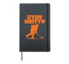Ice Hockey Player Stay Funny Sports Men Boys Kids Hardcover Journal, Black