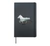 Icelandic horse art landscape graphic rider Icelandic horse Hardcover Journal, Black