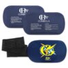 Ice Packs for Injuries Reusable Gel 2 Hot Cold Compress Therapy Pack with Adjustable Strap Soft Ice Wraps for Ankle Knee Leg Neck Shoulder Wrist Feet Back Pain Relief (Navy Blue, Medium)