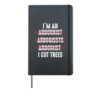 Ich bin ein Arborrist... Ich schneide Trees Arborist Hardcover Journal, Black