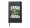 Ich bin Sondler Sondelle Probe Metal Detector Hardcover Journal, Black