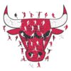 Iconic Puzzles - Chicago Bulls, Logo, Wooden Puzzle Officially Licensed NBA, 100% Sustainable, Gift for Adults and Children, Size M, 270 Pcs