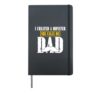 I Created A Monster She Calls Me Dad Father's Day Funny Hardcover Journal, Black