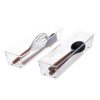iDesign Plastic Drawer Organizer, Set of 2, 4" x 16" x 3"
