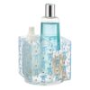 iDesign Rotating Makeup Organizer - Plastic Lazy Susan for Cosmetics & Skincare - Clear/Blue