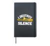 I Destroy SilenceTrombone Player Marching Band Accessories Hardcover Journal, Black