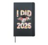 I did it class of 2026 graduation floral graduate girls Hardcover Journal, Black