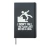 I Didn't Fall The Floor Just Needed A Hug Art For Men Women Hardcover Journal, Black