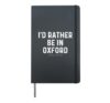 I'd Rather Be In Oxford Mississippi Hardcover Journal, Black