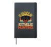 Id Rather Be Rottweiler Hunting Cute Rottweiler Dog Lover Hardcover Journal, Black