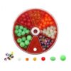 IEUDNS 2 Packs Luminous Fishing Beads Round Float Glow Beads Rig Beads Bobber Beads Mixed Sizes for Lures Hooks and Lines to Extend Suitable for St, 5 Pcs
