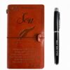 Ifasilty Son Gifts from Mom Leather Journal with Accessories Pen