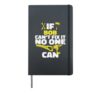If BOB can't Fix It, No One Can, Funny Personalized Name Hardcover Journal, Black
