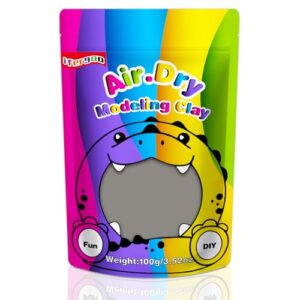 ifergoo 100g Gray Air Dry Clay, 3.5oz DIY Creative Modeling Clay for Kids