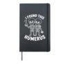 I Found This Humerus Pun Joke Humorous Halloween Costume Hardcover Journal, Black