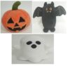 IFOYO 3-Pack Halloween Stuffed Animal with Gift Box, Soft Machine Washable Bat Pumpkin Ghost Halloween Plushies for Kids & Adults, Cute Halloween Toys Home Decoration