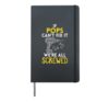 If Pops Cant Fix It Were All Screwed Fathers Day Grandpa Hardcover Journal, Black