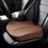 IFTYHXYHN Car Seat Cushion for Mini Clubman/Cabrio Clubman One/Cooper, Non-Slip Car Seat Booster Cushion Height Boosting Driver Seat Cushion Car seat Height Booster for Vehicles,C Brown