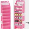 ifukdhu Over The Door Shoe Organizer,8-Tier Door Shoes Rack,Sneakers, Boots