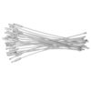 ifundom 51pcs Wire Keyring Cable 2mm 6.1 Inch Metal and Plastic Silver