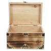 ifundom Vintage Wooden Treasure Box for Jewelry and Small Item Storage
