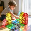 IGIVI 104 PCS Magnetic Tiles Road Set & Magnetic Tiles Road Set